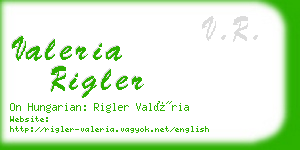 valeria rigler business card